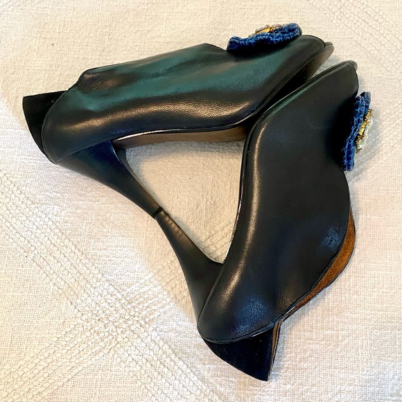 Poetic License A Girls Dream Black Bootie Heels Womens US8.5 EU39.5 - Picture 12 of 16